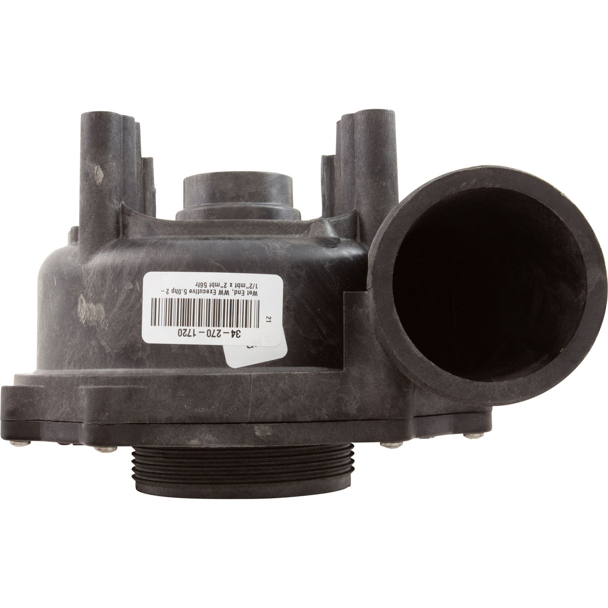 Wet End, WW Executive 5.0hp 2-1/2"mbt x 2"mbt 56fr : 310-1510 - Waterway Plastics - 806105062338 - PartsForSpas.com