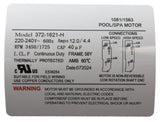Pump, WW Executive, 4.0hp, 230V, 2-Spd, 56Fr, 2", 8ft Cord : ME-40226-20 - Waterway Plastics - 806105676030 - PartsForSpas.com