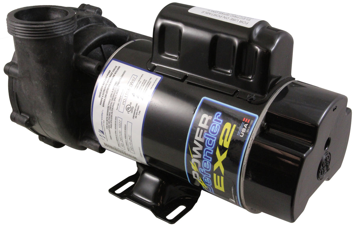 Pump, Waterway Power Defender EX2, 1.5SPL, 115V, 2-Spd, 4ft Cord : PD-110X-1W87