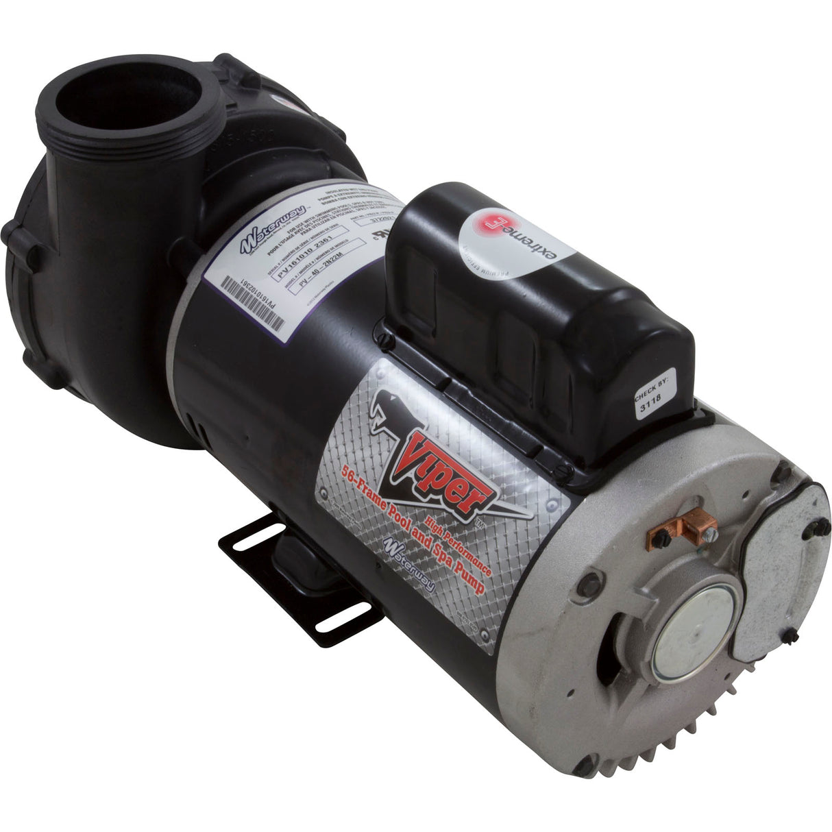 Pump, WW Viper, 5.0hp, 230v, 2-Spd, 56fr, 2-1/2" x 2-1/2", OEM : 3722021-1V - Waterway Plastics - 806105382061 - PartsForSpas.com