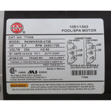 Pump, WW Viper, 5.0hp, 230v, 2-Spd, 56fr, 2-1/2" x 2-1/2", OEM : 3722021-1V - Waterway Plastics - 806105382061 - PartsForSpas.com