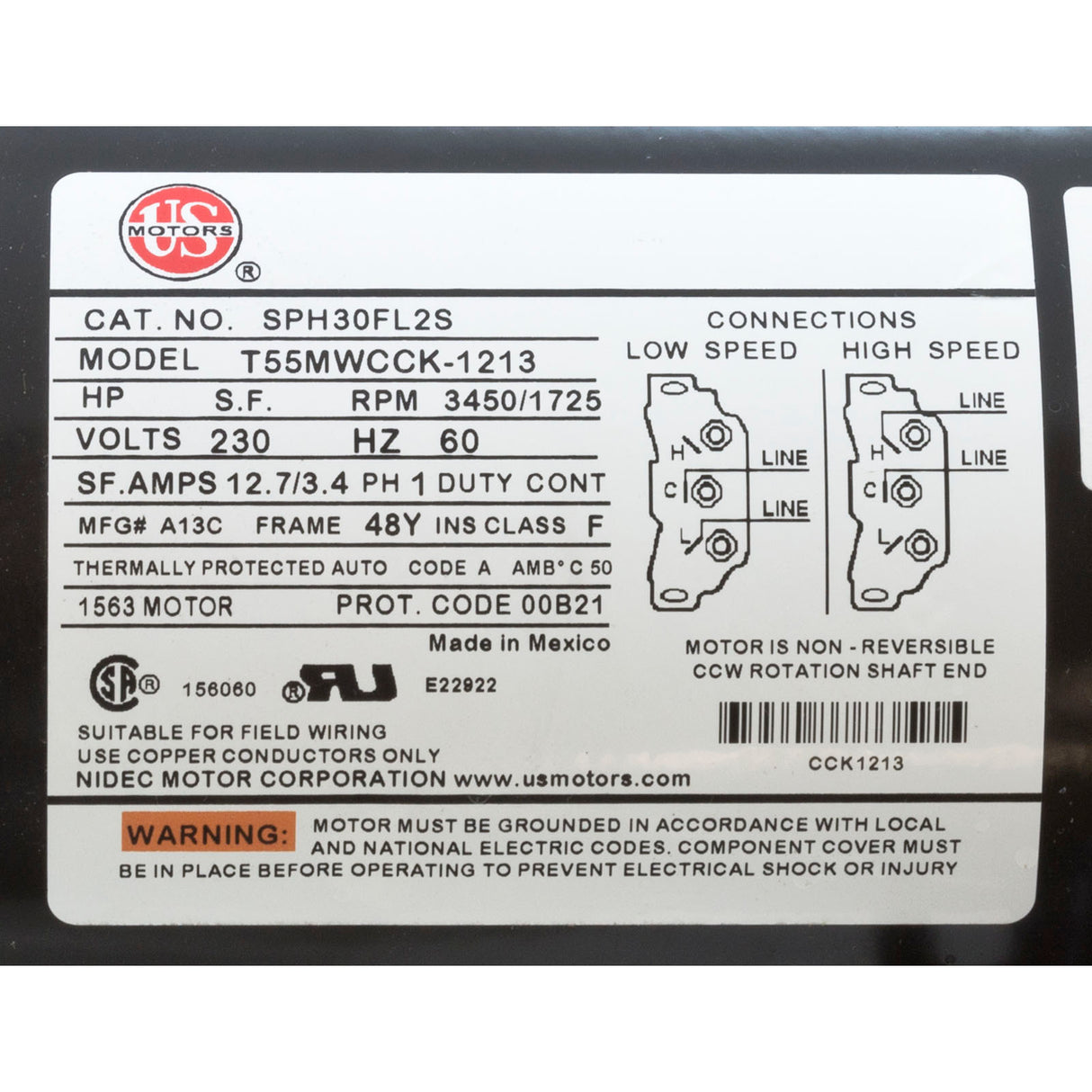 Pump, WW Ex2, 4.0SPL, 230v, 2-Spd, 48fr, 2", OEM : 3421821-1U - Waterway Plastics - 806105361523 - PartsForSpas.com