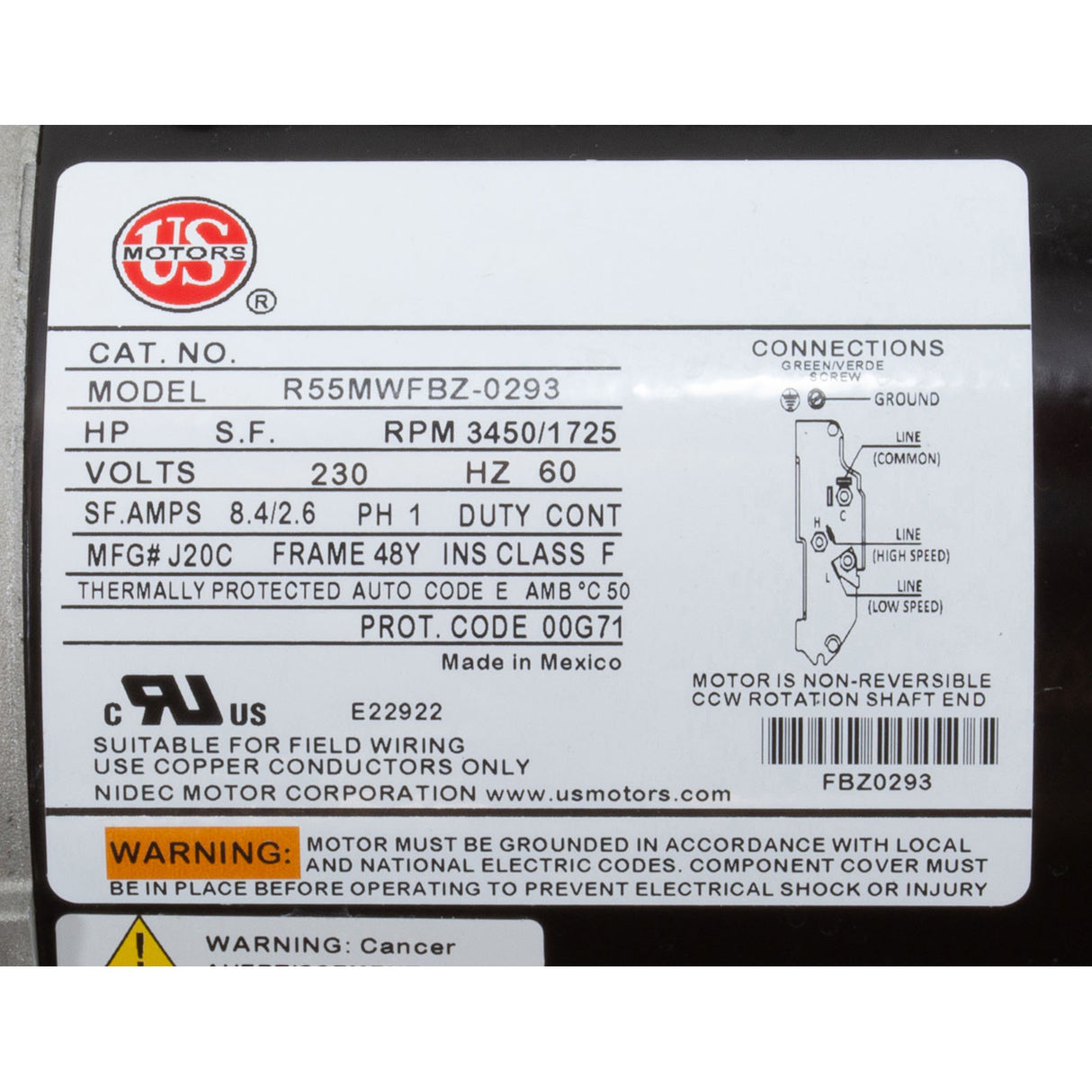 Pump, WW Exec, 2.0hp, 230v, 2-Spd, 48fr, 2", OEM : 3420820-1A - Waterway Plastics - 3420820-1A - PartsForSpas.com