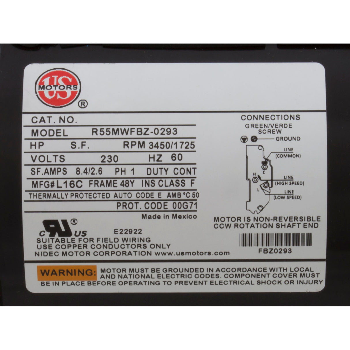 Pump, WW Exec, 3.0SPL, 230v, 2-Spd, 48fr, 2", OEM : 3421221-1A - Waterway Plastics - 806105074423 - PartsForSpas.com