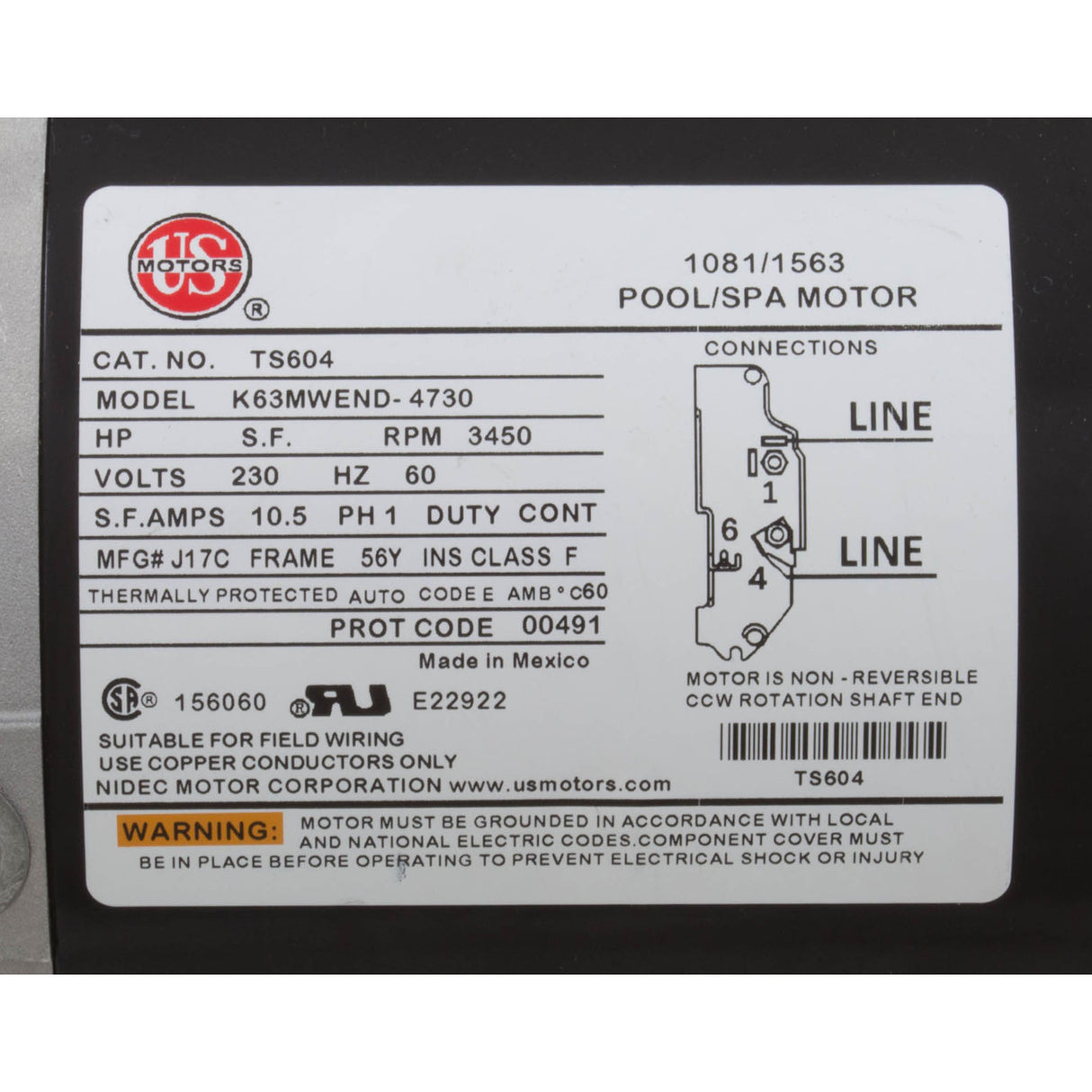 Pump, WW Exec, 3.0hp, 230v, 1-Spd, 56fr, 2", OEM : 3711221-1D