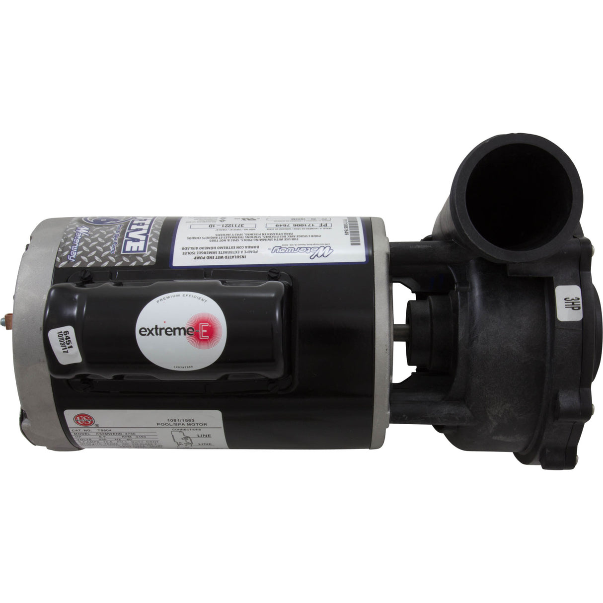 Pump, WW Exec, 3.0hp, 230v, 1-Spd, 56fr, 2", OEM : 3711221-1D