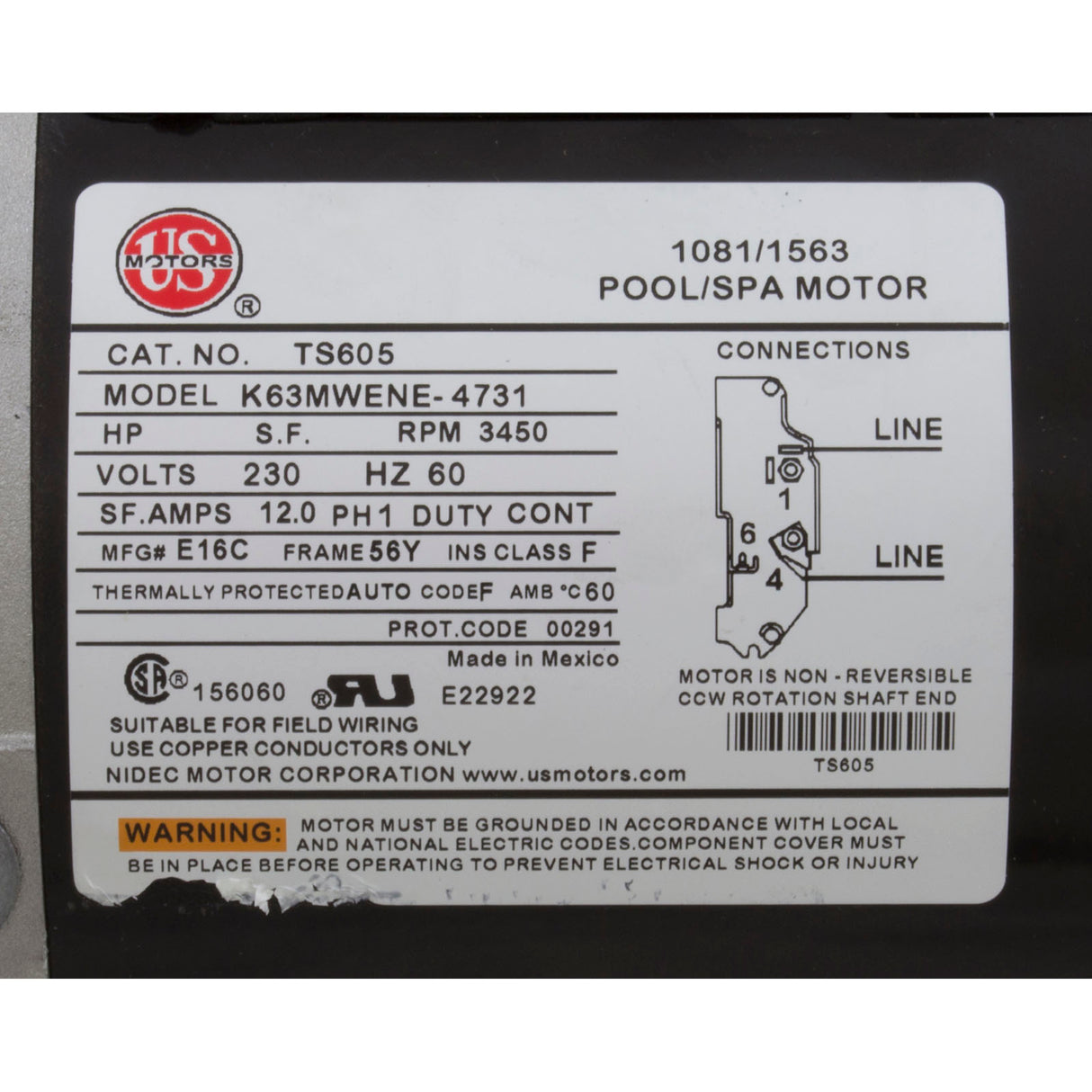 Pump, WW Exec, 4.0hp, 230v, 1-Spd, 56fr, 2-1/2" x 2", OEM : 3711621-13 - Waterway Plastics - 3711621-13 - PartsForSpas.com