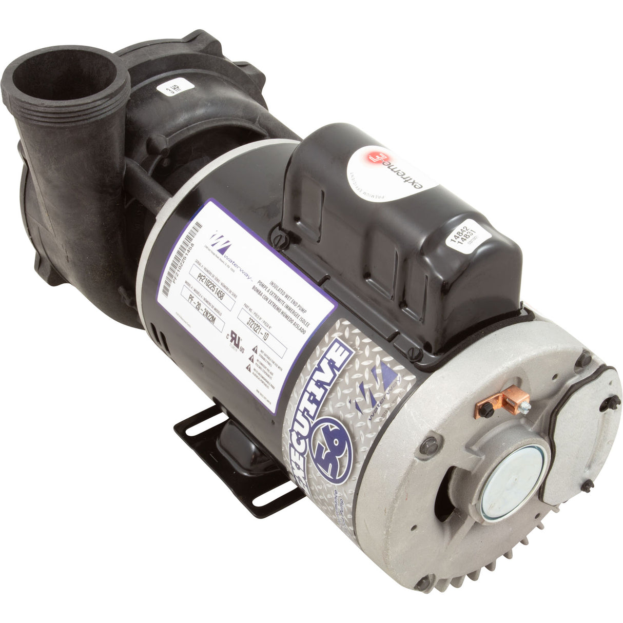 Pump, WW Exec, 3.0hp, 230v, 2-Spd, 56fr, 2", OEM : 3721221-1D - Waterway Plastics - 3721221-1D - PartsForSpas.com