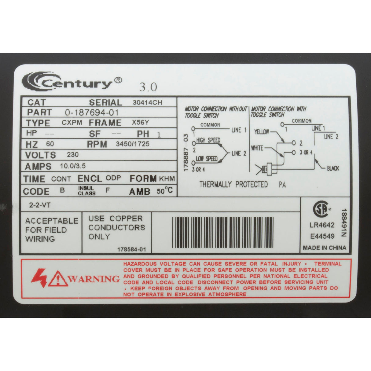 Pump, WW Exec, 3.0hp, 230v, 2-Spd, 56fr, 2-1/2" x 2", OEM : 3721221-13 - Waterway Plastics - 3721221-13 - PartsForSpas.com