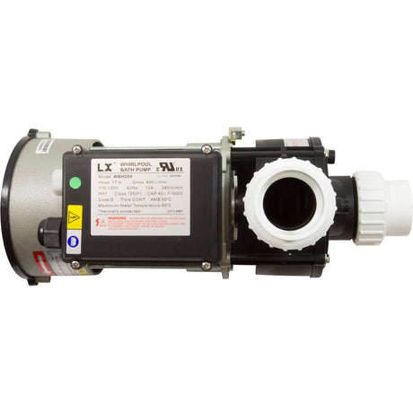 Pump, Bath, LX WBH, 13.0A, 115v, 1.5", w/Air Switch : WBH200 - Lingxiao (LX) Pump - WBH200 - PartsForSpas.com