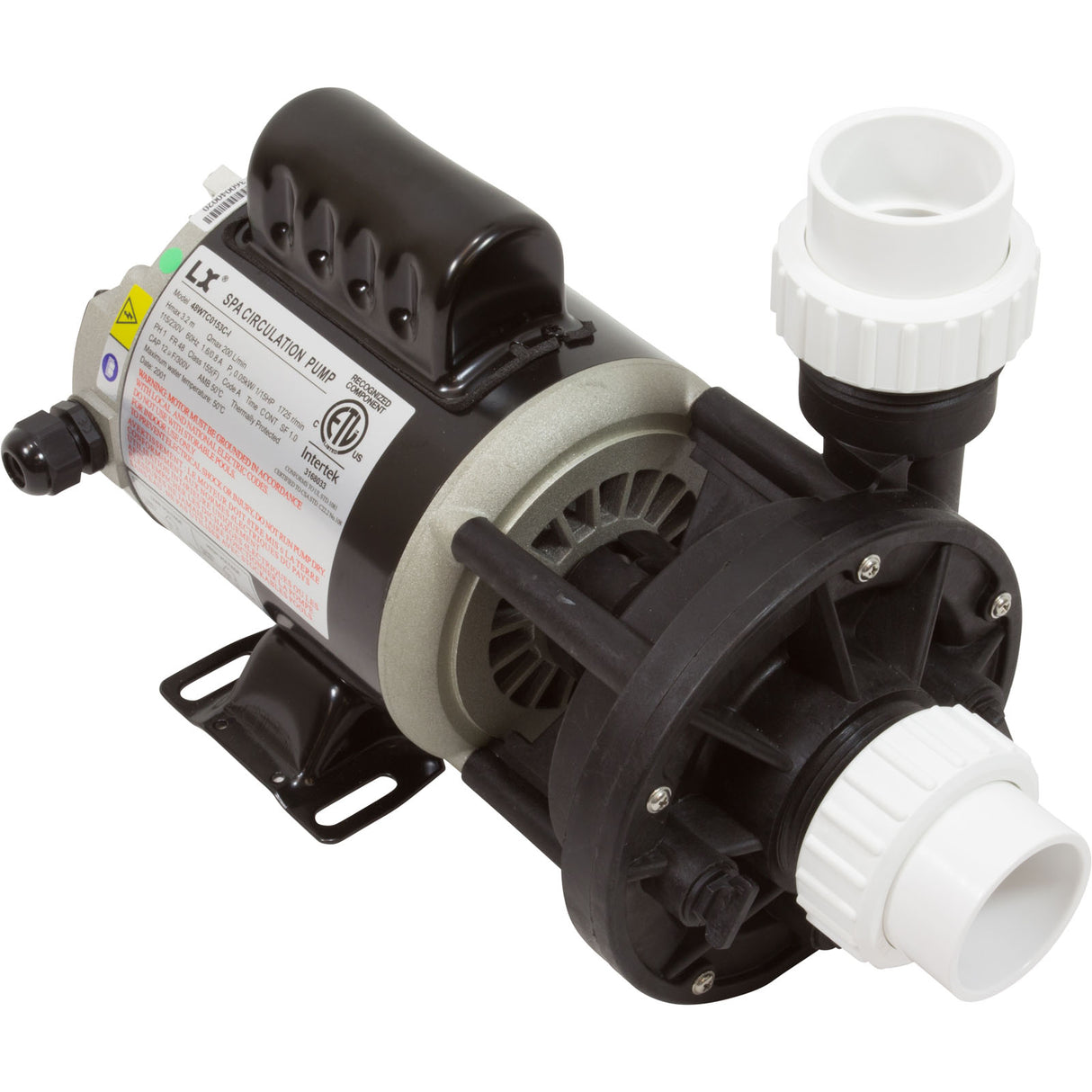 Pump, Circ, LX WTC, 1/15hp, 115v/230v, 48Fr, 1.5", Pre 7/2011 : 48WTC0153C-I - Lingxiao (LX) Pump - 48WTC0153C-I - PartsForSpas.com