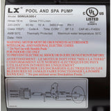 Pump, LX 56WUA, 3.0hp, 230v, 1-Spd, 56Fr, 2", SD : 56WUA300-I - Lingxiao (LX) Pump - 56WUA300-I - PartsForSpas.com