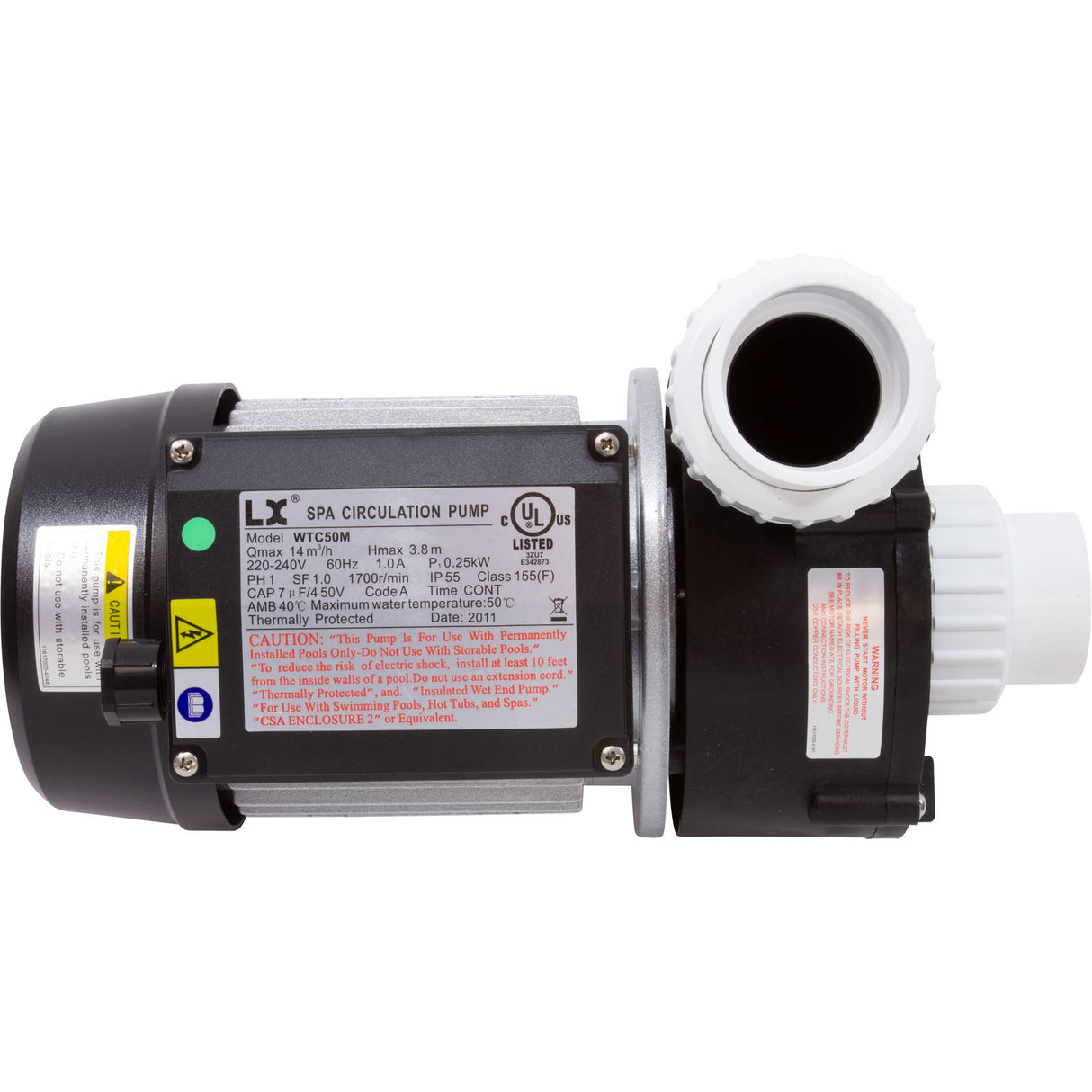 Pump, Circ, LX WTCM, 1/15hp, 230v, 48Fr, 1.5", After 7/2011 : WTC50MSTD