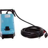 Pump, Submersible, Little Giant 5-MSP, 1/6hp, 115v, 1"fpt, 25ft : 505025