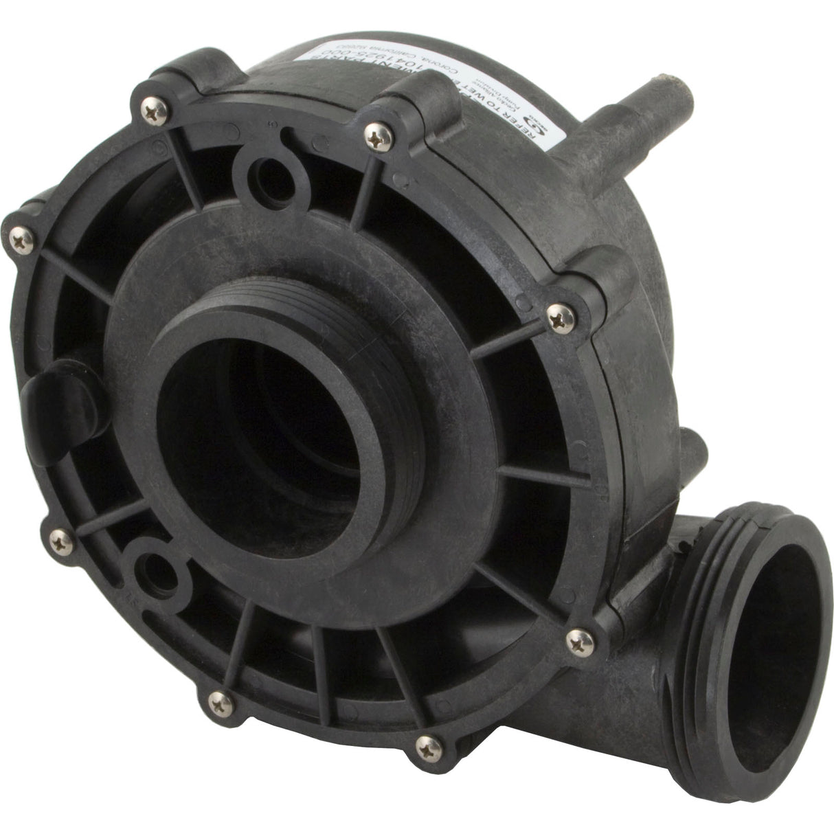 Wet End, Gecko AquaFlo XP2/XP2E 2.5hp, 2"mbt, 6.3"56fr : 91041925-000 - Aquaflo/Gecko - 91041925-000 - PartsForSpas.com