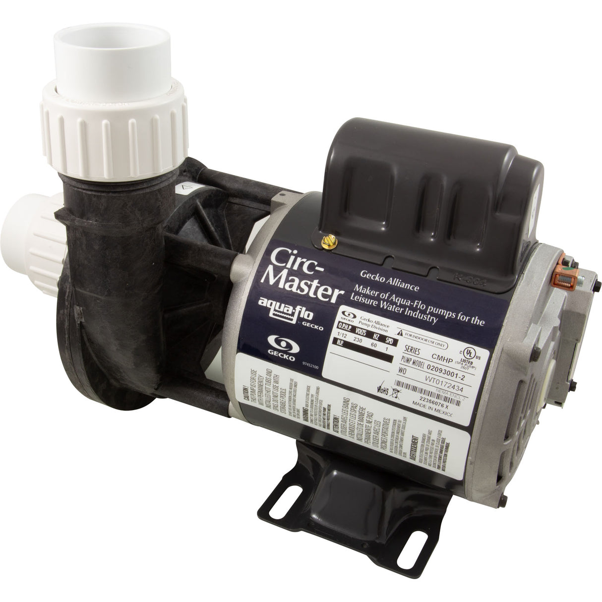 Pump, Circ, Gecko Aqua Flo CMHP, 1/15hp, 230v, 1-1/2", OEM, CE : 02093001-2010CE
