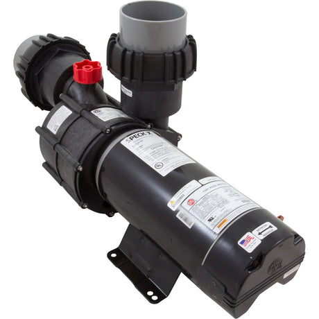 SwimJet Sys, Speck BADU Stream II, 4.0hp, Square Cover, 2-Jet : SS484-2400M-1SW - Speck Pumps - SS484-2400M-1SW - PartsForSpas.com