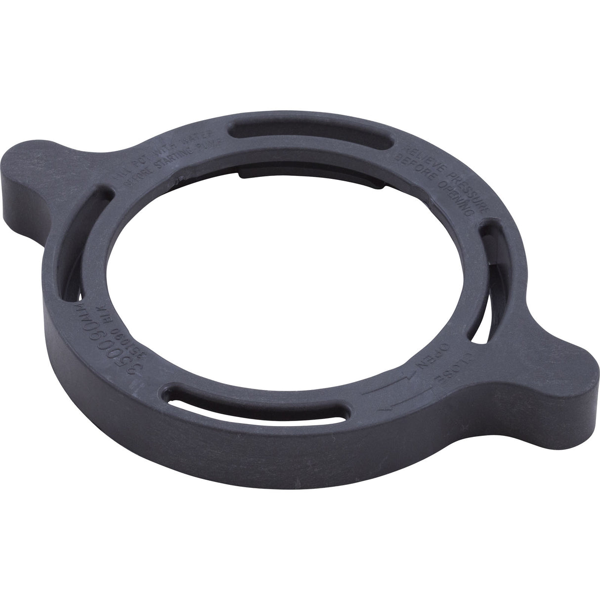 Clamp Ring, Pentair Sta-Rite SuperMax, Trap Lid, Black : 351090 - StaRite/Pentair - 351090 - PartsForSpas.com