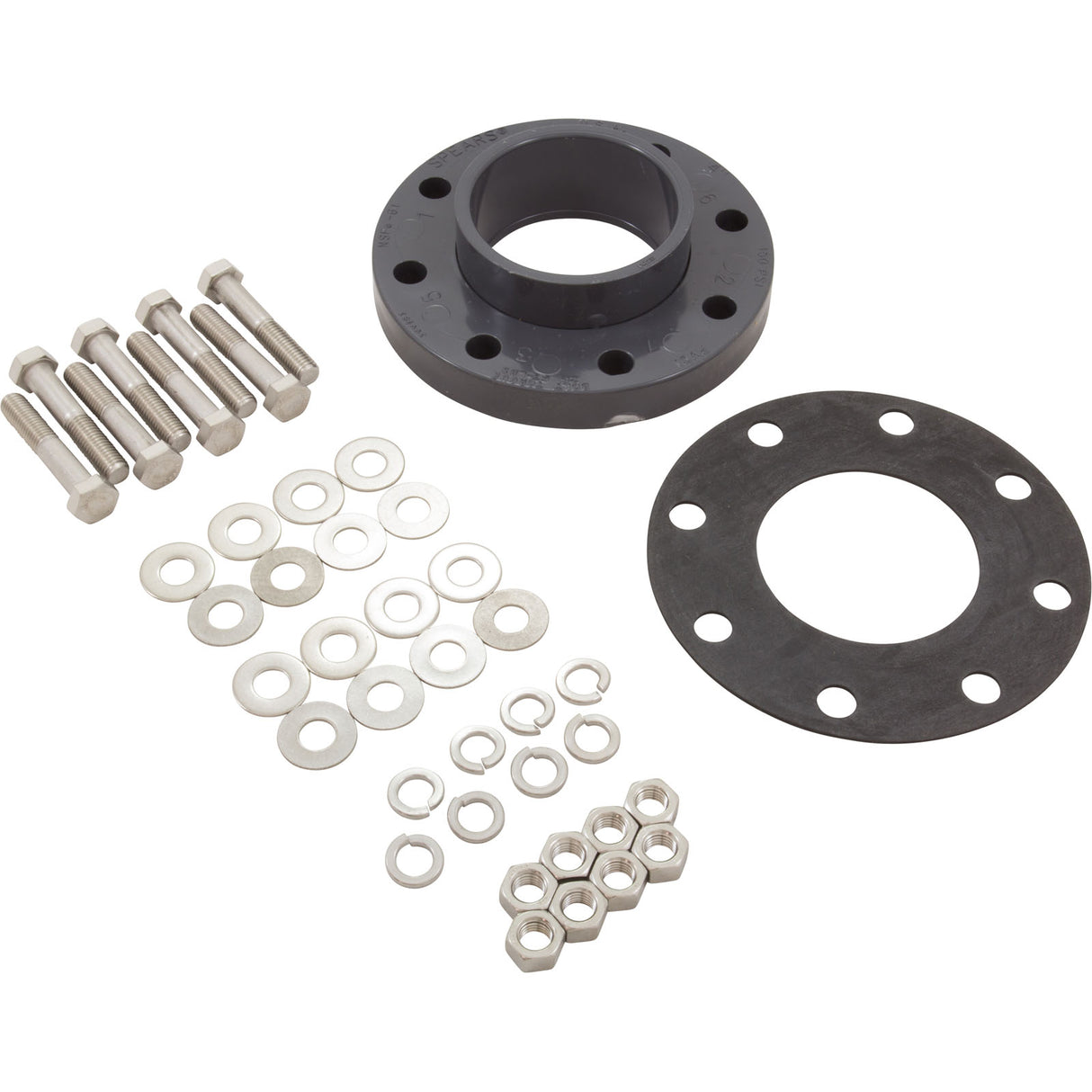 Flange Assy, Pentair EQ Series, Hair & Lint Strainer, 4" : 357262 - Pentair Pool Products - 788379703462 - PartsForSpas.com