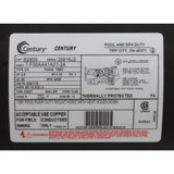 Motor, Century, 2hp, 115/230v, 1-Spd, 56Fr, Up Rate : B2859