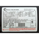 Motor, Century, 0.5hp, 208v-230v/460v, 3ph, 56Jfr, C-Face Thd : H282 - Century - 786674023179 - PartsForSpas.com