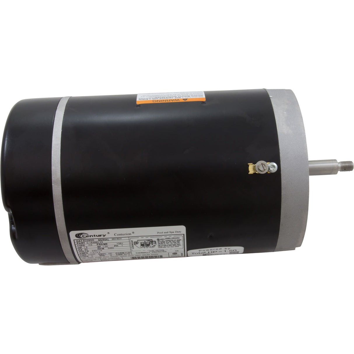 Motor, Century, 1.5hp, 115v/230v, 1-Spd, 56Jfr, Up Rate, C-Face : B229SE