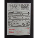 Motor, Century, 1.0hp, 115v/230v, 1-Speed, 48Y Frame : USQ1102