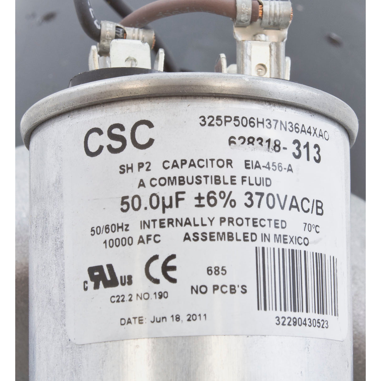 Motor, Century, 5.0 Horsepower, 230v, 2 Speed, 56 Y Frame : B236
