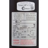 Motor, Century, 1.0hp, 115/208-230v, 1-Spd, 48Yfr, SQFL, Full : QC1102