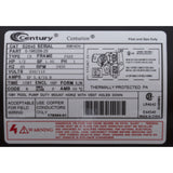 Motor, Century, 0.5hp, 115v/230v, 1-Spd, 56Yfr, SQFL : B2846