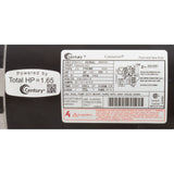 Motor, Century, 1.0hp, 115v/208-230v, 1-Spd, 56Yfr, SQFL : B2841V1