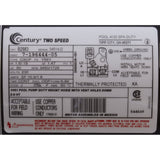 Motor, Century, 1.5hp, 230v, 2-Spd, 56Yfr, SQFL, EE : B2983