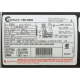 Motor, Century, 2.0hp, 230v, 2-Spd, 56Yfr, SQFL, EE : B2984