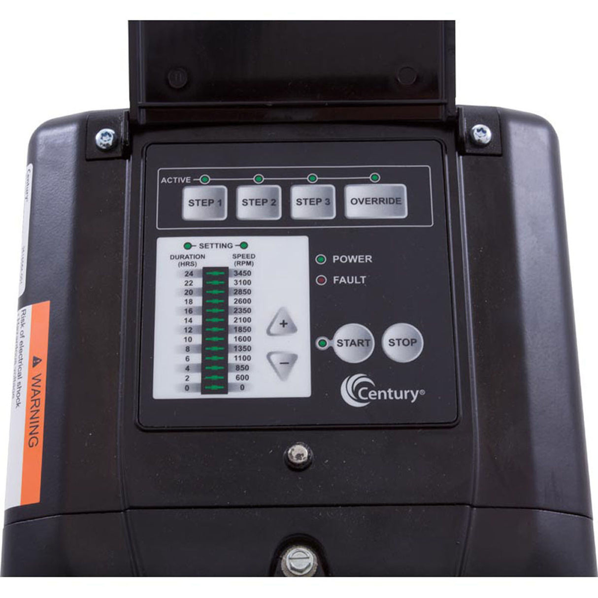 Motor, Century, 208v-230v, Var-Spd, 48fr, C-Face Thd, V-Grn : ECM16CU