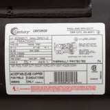 Motor, Century, 1.0hp, 115v/230v, 1-Speed, 56Yfr, SQFL : B2848V1