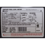 Motor, Century, 0.75hp, 115v, 2-Spd, 56Jfr, C-Face Thd : B2973