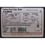 Motor, Century, 1.5hp, 230v, 2-Spd, 56Cfr, C-Face Key : B976