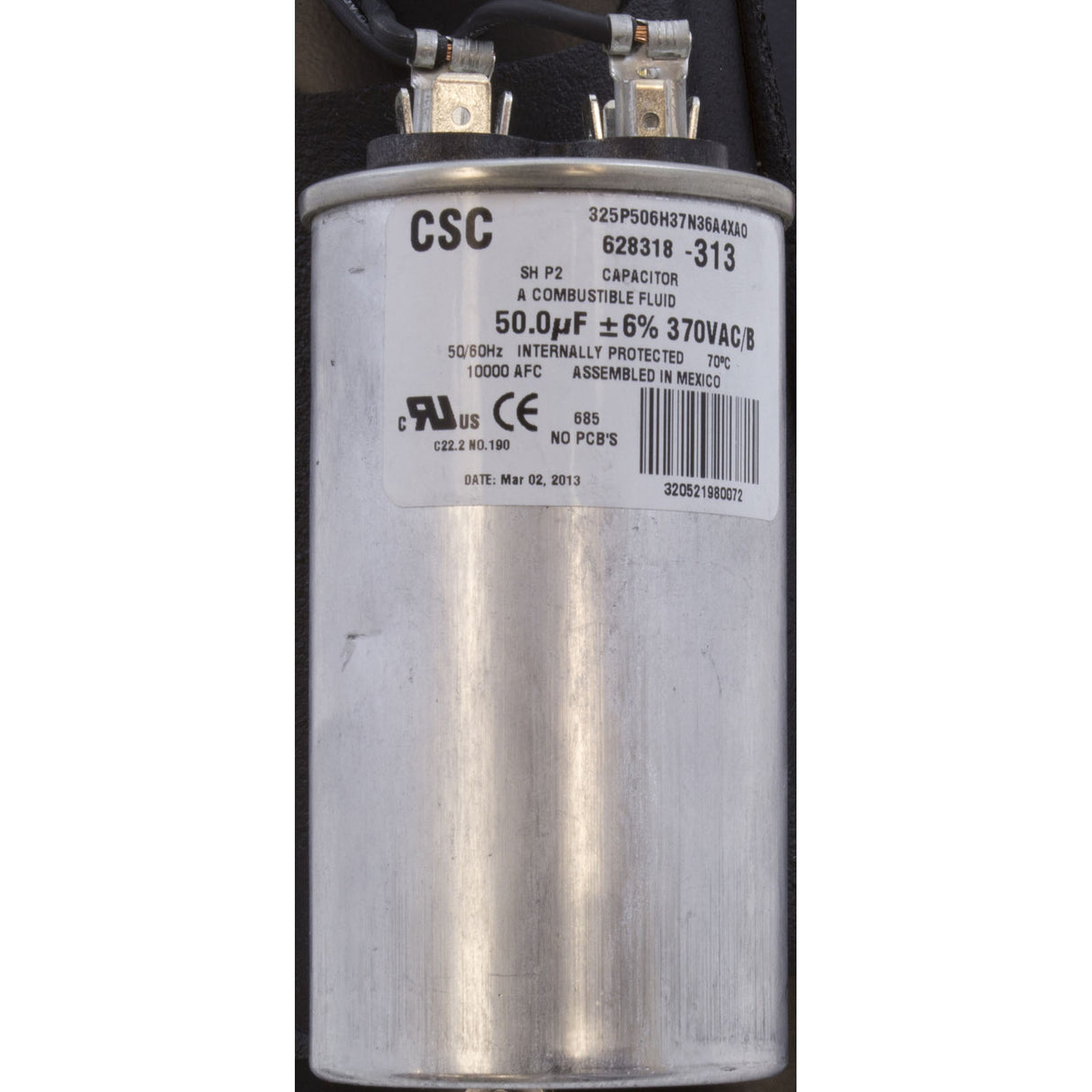 Motor, Century, 1.0hp, 115v/230v, 1-Spd, 56Jfr, C-Face Thd, EE : B654