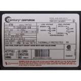 Motor, Century, 1.5hp, 115v/208-230v, 1Spd, 56Jfr, C-Face Thd, EE : B796