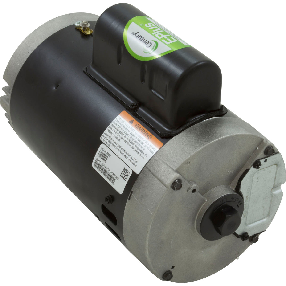 Motor, Century, 2.0hp, 208v-230v, 1-Spd, 56Jfr, C-Face Thd, EE : B809