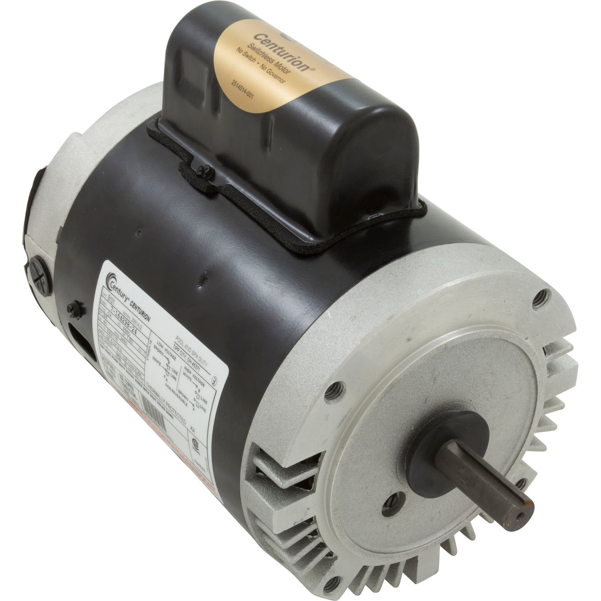 Motor, Century, 0.75hp, 115v/230v, 1-Spd, 56Cfr, C-Face Key : B121