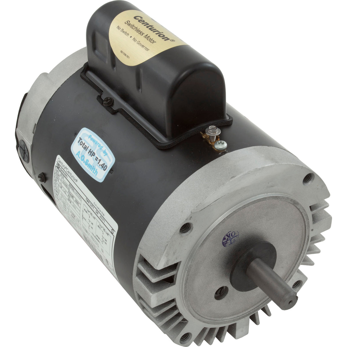 Motor, Century, 1.0hp, 115v/230v, 1-Spd, M56Cfr, C-Face Key : B122