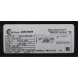 Motor, Century, 4.0hp, 208v-230v, 1-Spd, 56Yfr, C-Face, Thd : B116 - Century - 786674011800 - PartsForSpas.com