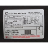 Motor, Century, 5.0hp, 208-230v/460v, SQFL, 56Y Frame, 3 Ph, Thd : H995