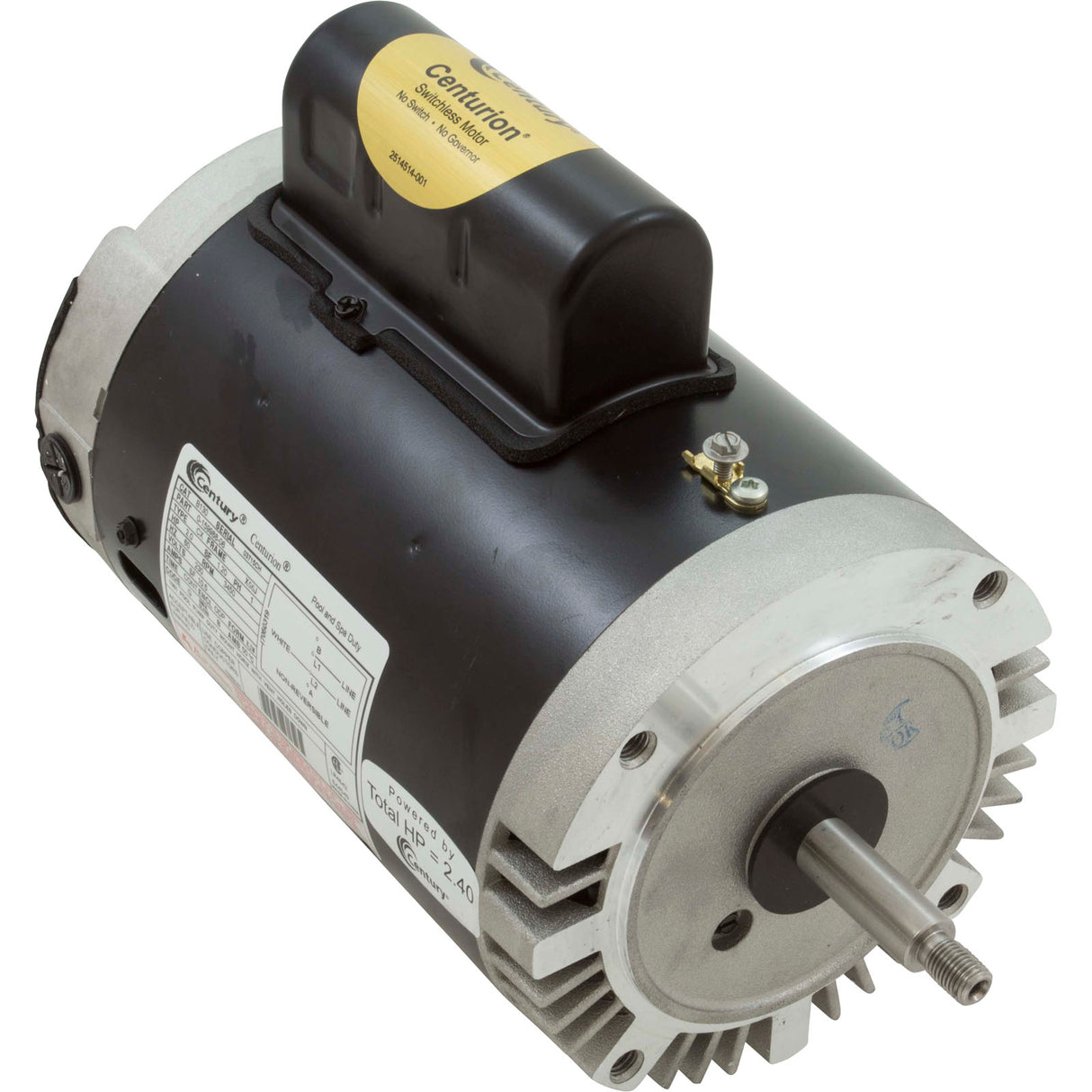 Motor, Century, 2.0hp, 230v, 1-Spd, 56Jfr, C-Face Thd : B130