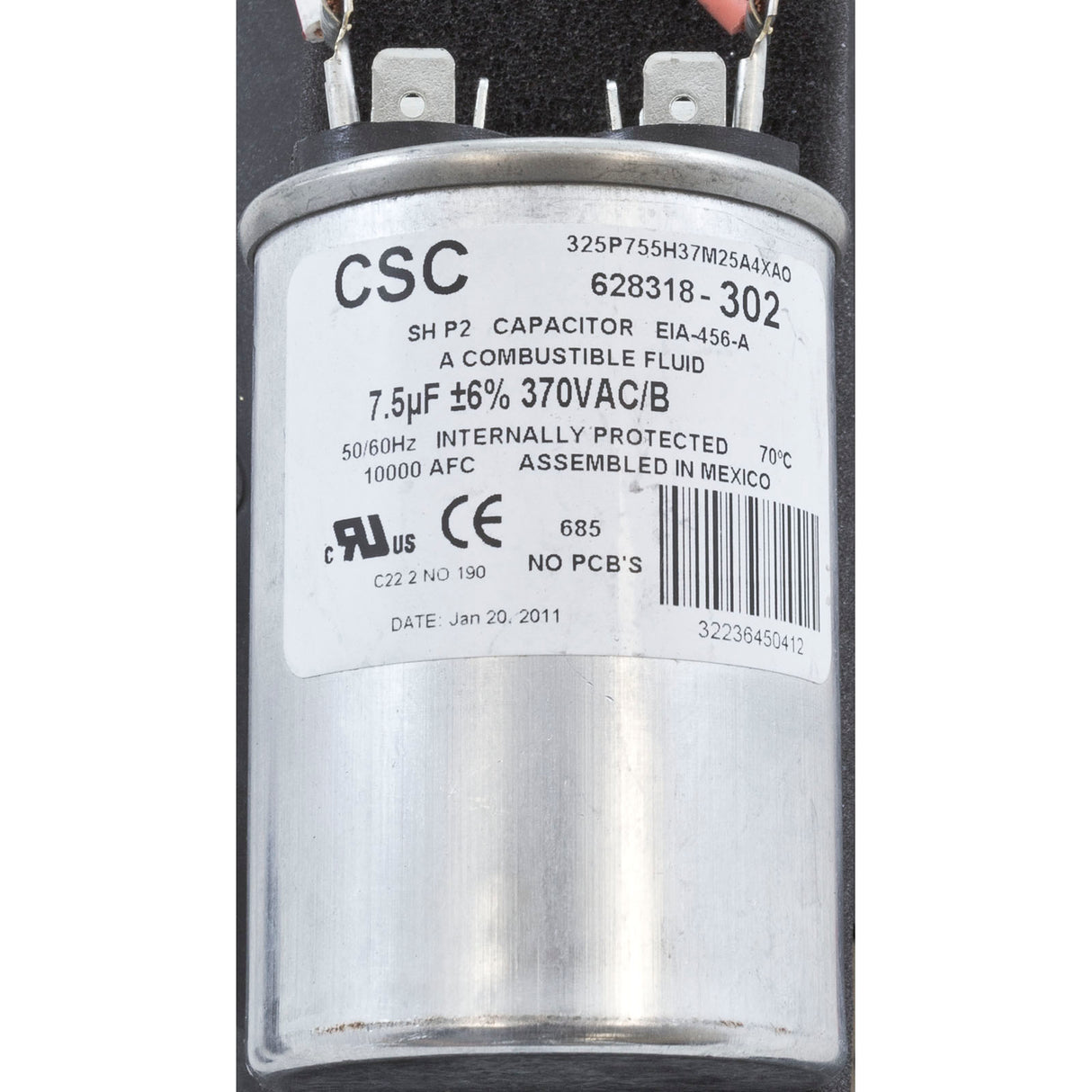 Motor, Century, 1.5hp, 115v/230v, 1-Spd, 56Cfr, C-Face Key : SK1152