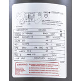 Motor, Century, 2.0hp, 230v, 1-Spd, 56Cfr, C-Face Key : SK1202