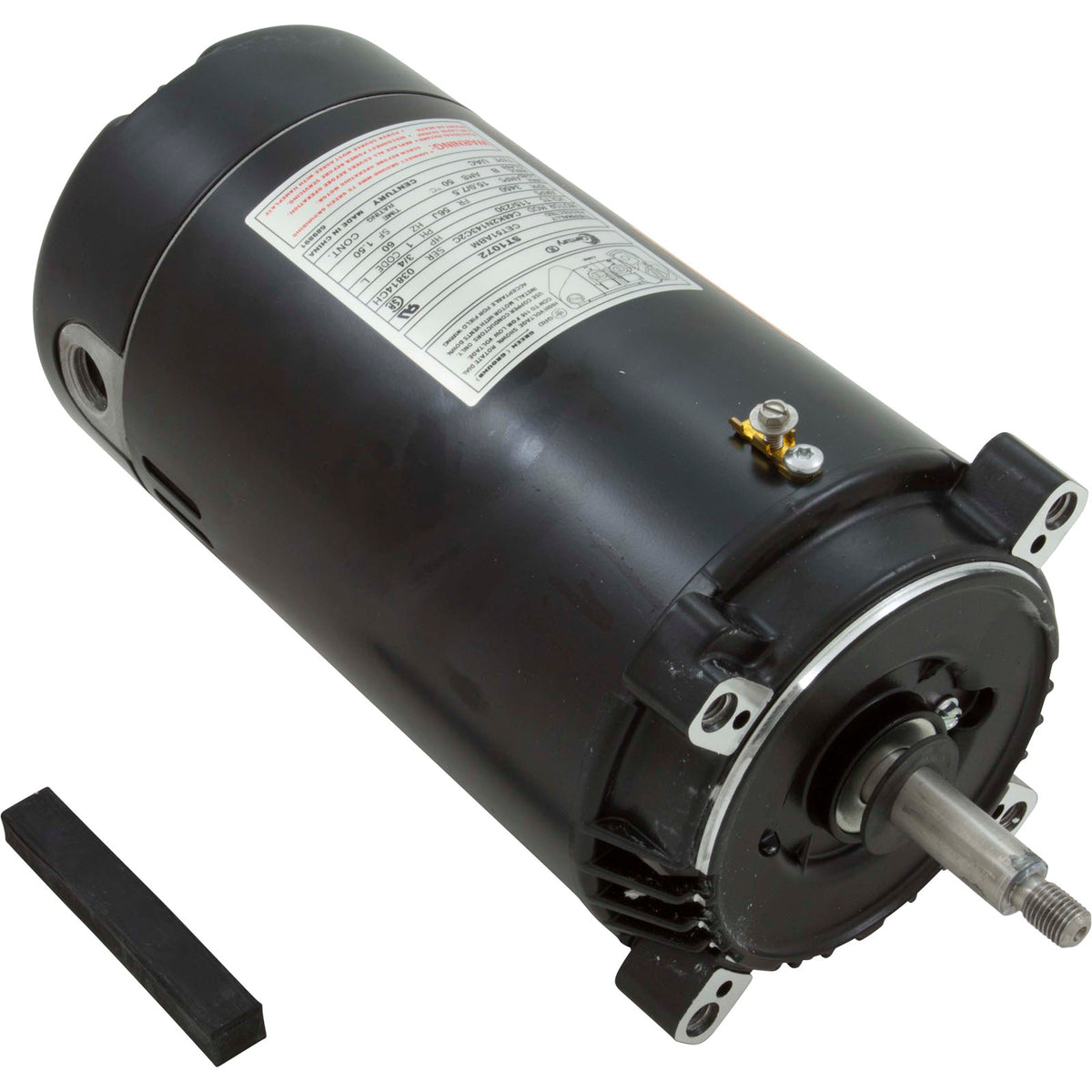 Motor, Century, 0.75hp, 115v/230v, 1-Spd, 56Jfr, C-Face Thd : ST1072