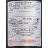 Motor, Century, 1.0hp, 115v/230v, 1-Spd, 56Jfr, C-Face Thd : ST1102