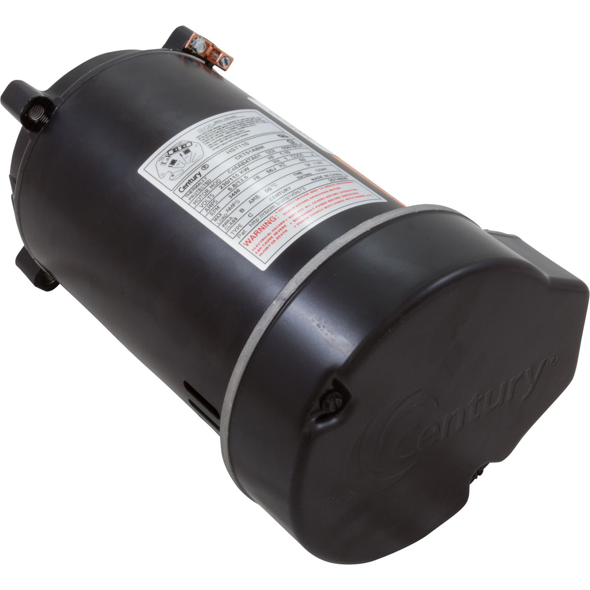 Motor, Century Cent PRO, 1.0hp, 1Spd, 115/230v, CFace, 56Jfr, Thd : HST110